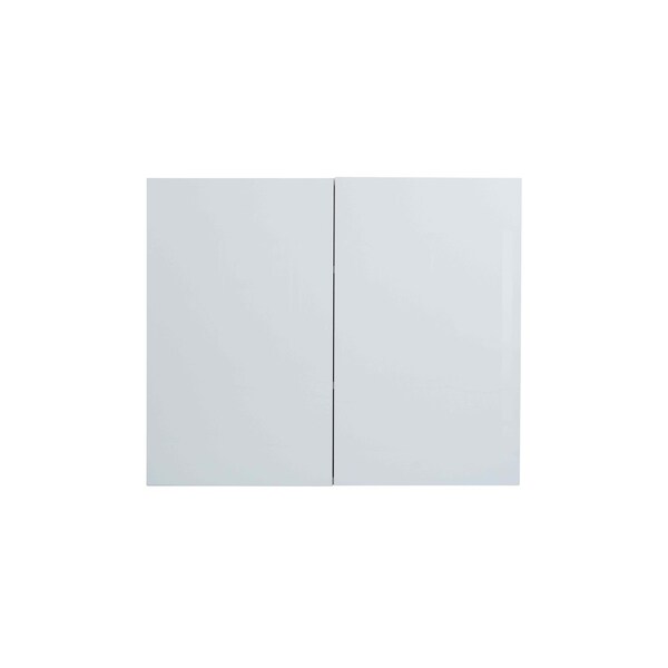 Cambridge Radiance 27 in. W x 12 in. D x 30 in. H Ready to Assemble Slab Wall Kitchen Cabinet in White Gloss SA-W2730-WG-KIT - main
