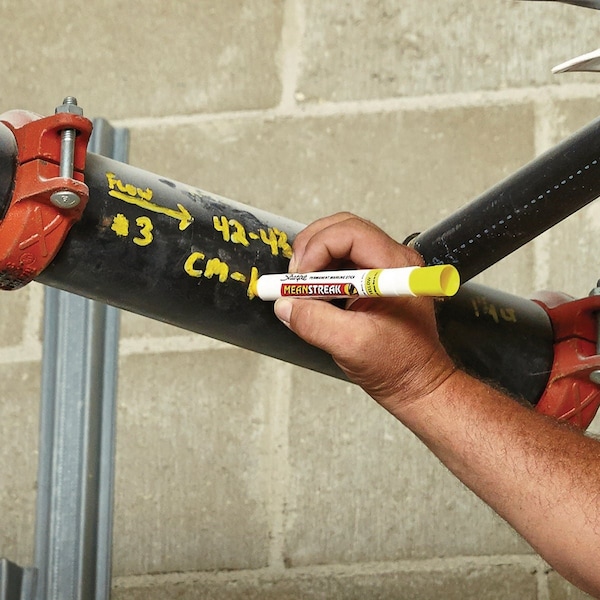 Sharpie Mean Streak Yellow Bullet Tip Waterproof Marker 85005 - main