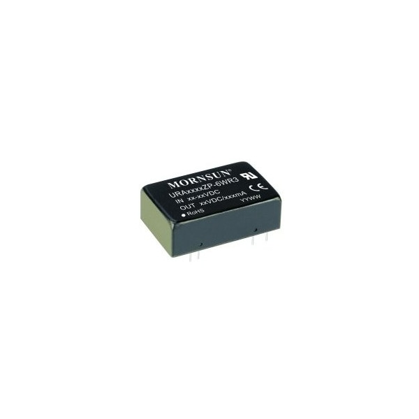 Mornsun DC/DC Regulated Power Supply Module, 1 Output, 6W, Hybrid URB2405ZP-6WR3 - main