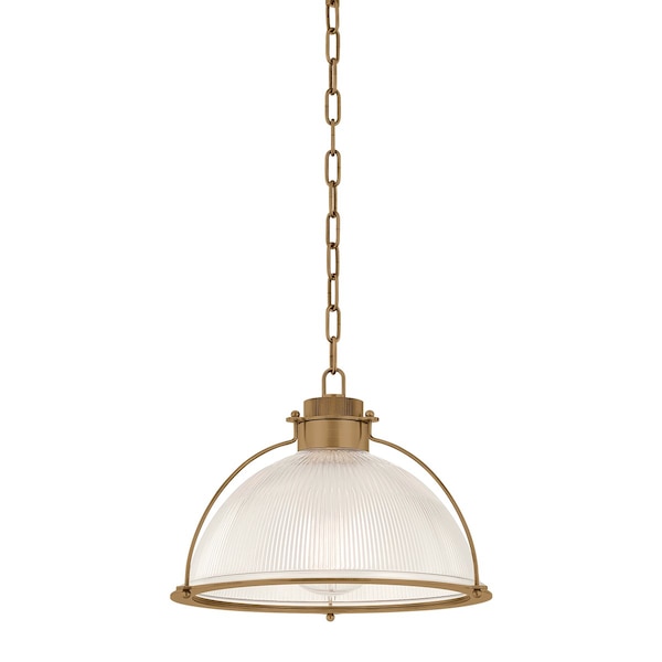 Troy Lighting Glint 1 Light Pendant in Patina Brass Finish F5416-PBR - main