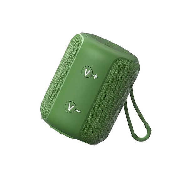 Bobtot Portable Bluetooth Speaker, Green, 10W sound, 12H battery IPX6 waterproof, TWS pairing, RGB lights 803789 - main