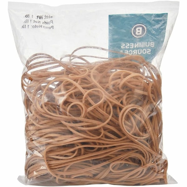 Business Source Rubber Band, Beige, Rubber, PK200 BSN15729 - main
