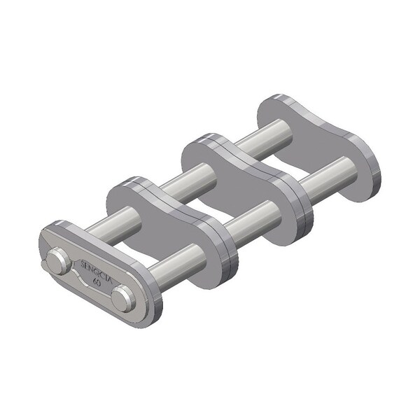 Senqcia 60-3CL Triple Strand Spg Clip Connecting Link, 60-3 chain, .75P, 2.86 OAW, .234 Pin S-60-3CL - main