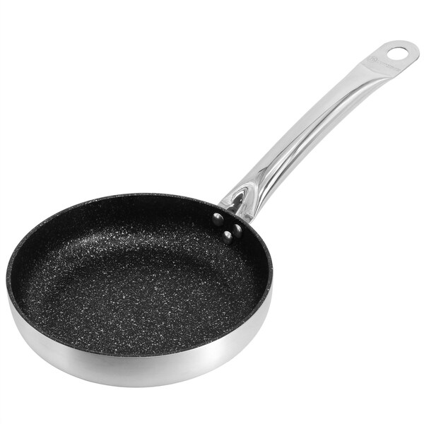 Korkmaz Gastro 11 Inch Proline Professional Series Tava and Frypan in Brushed Silver A2854 - main