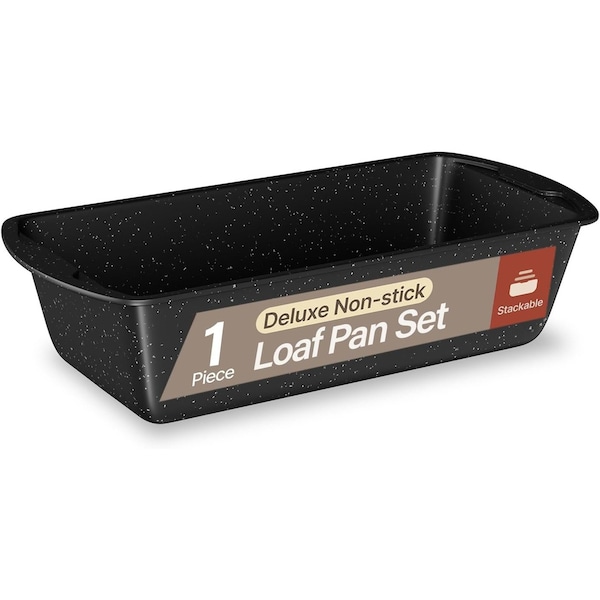 Bakken- Swiss Gray Marble Nonstick Loaf Pan, 11in Carbon Steel, Oven Safe to 450 DegF, Dishwasher Safe BKLOAFGRY11 - main