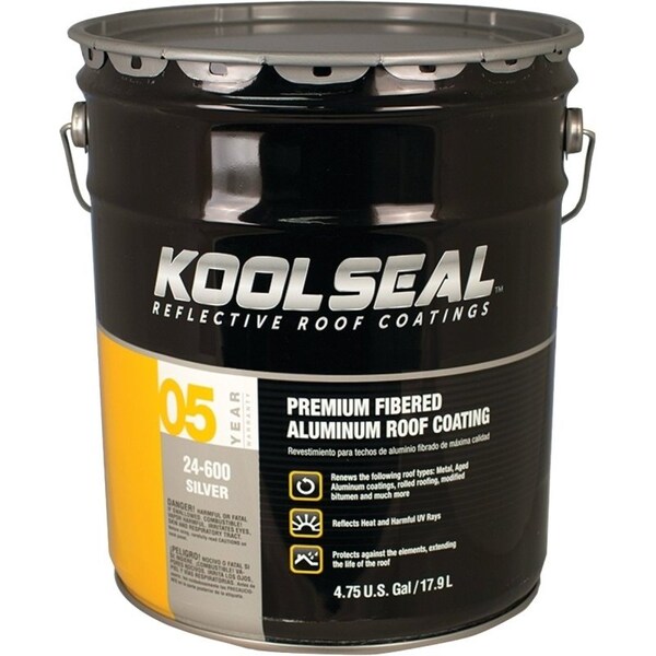 Kool Seal Roof Coating, Silver, 5 gal, Pail, Liquid KS0024600-20 - main