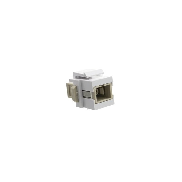 Cable Wholesale Keystone, White, SC Fiber Optic Network Coupler 30SC-SC400 - main