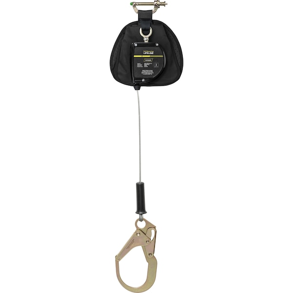 Ironwear 8' Class 2 LE Dual Leg SRL w/ Non Swivel Steel Rebar Hooks 2208-SRH-NS-LE - main