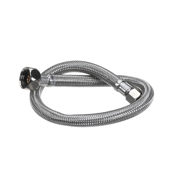 T&S Brass TandS Brass Flex Hose, 18in, 1/4-18 NPSM Female Swivel Coupling x 1/2-14 NPSM Female Swivel Coupling 016297-45 - main