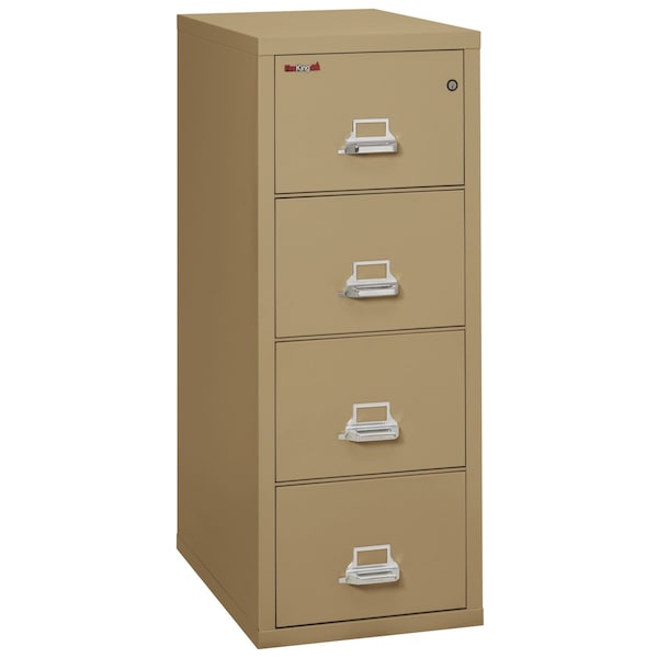 Fireking 4 Drawer, 1 Hr Fire & Impact Rated, Vertical, 31" depth Letter Sand 4-1831-CSA - main