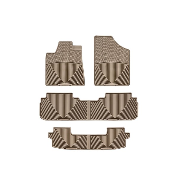 Weathertech Tan, Front, Rear, and Rear All Weather Floor Mats WTCT120121122 - main