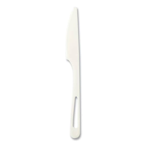 World Centric Cutlery Dispenser Refills, Knife, Plastic, Light Beige, 1000PK KN-PS-6DP - main