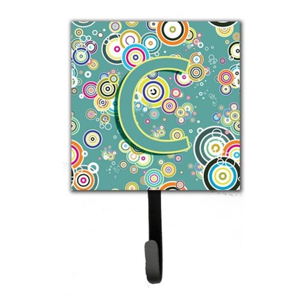 Carolines Treasures Letter C Circle Circle Teal Initial Alphabet Leash and Key Holder CJ2015-CSH4 - main