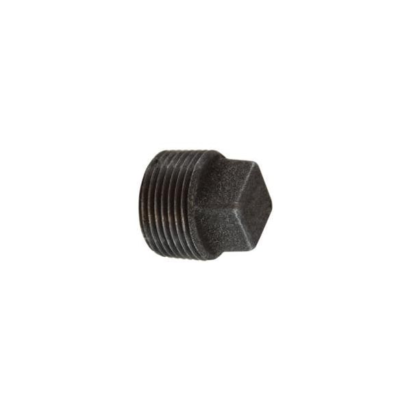 Midland Industries PLUG H SQ CORED 2-1/2IN MPT IRON BK 65659 - main