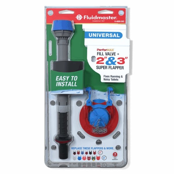 Fluidmaster Performax Fill Valve And Flapper Kit Multicolored Plastic/Rubber For Universal K-400H-043-T4 - main