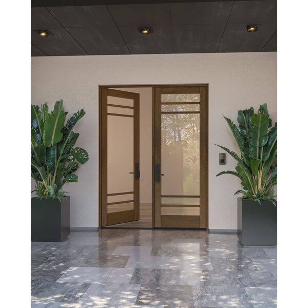 Doornmore G10502, 74.5" x 98" ( 2x36" Door) Left Hand, Mahogany SDL 5 Lite Exterior Door G10502-SW-3696_2_LI - main