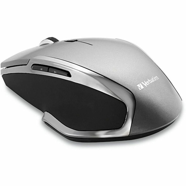 Verbatim Wireless Notebook 6-Button Deluxe Blue LED Mouse - Graphite 98621 - main