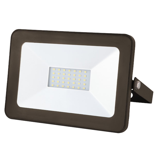 Factory 2U Lighting LED Flood Light 30w, 3000lm, 5000K, Bracket Mount, 110-130V AC, Bronze 803824 - main