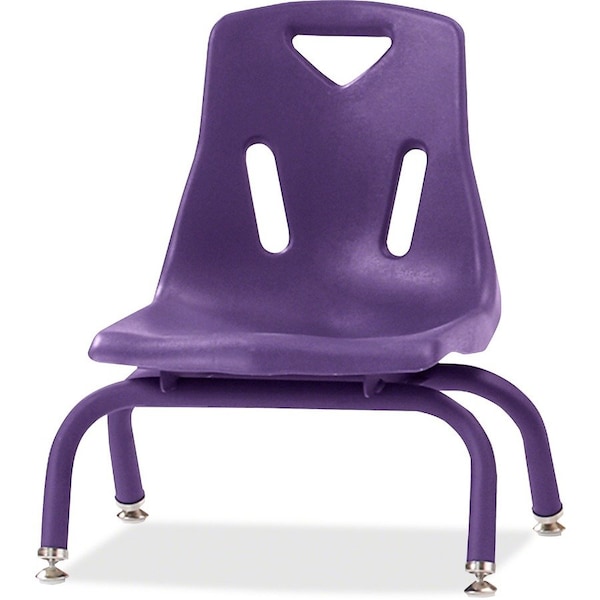 Jonti-Craft Berries Stacking Chair with Powder-Coated Legs, 8 in. Ht, Purple 8118JC1004 - main