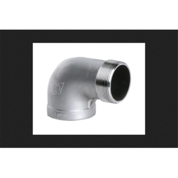 Anderson Metals Anderson Metals 0.25 in. 90 deg Stainless Steel Street Pipe Fitting Tee Elbow 62161B - main