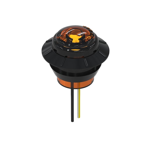 Austin Hardware Amber 3/4 Side Marker Gromet Mount Pc/P2 Amber Lens 5In Wire LED-M100-05-01-00-AA - main