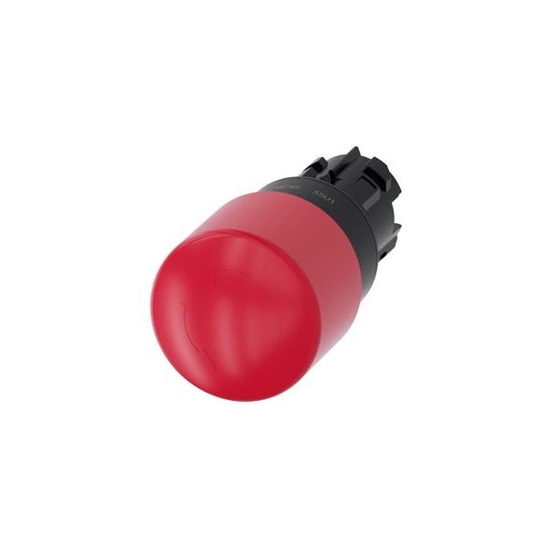 Siemens EMERGENCY STOP mushroom pushbutton, 22 mm, round, plastic, red, 30 mm 3SU1000-1GB20-0AA0 - main