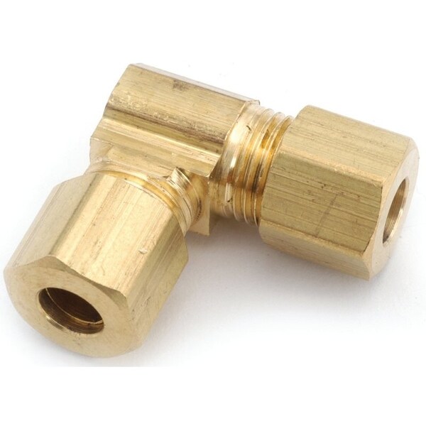 Anderson Metals Tube Union Elbow, 1/2 in, 90 deg Angle, Brass, 200 psi Pressure 750065-08 - main