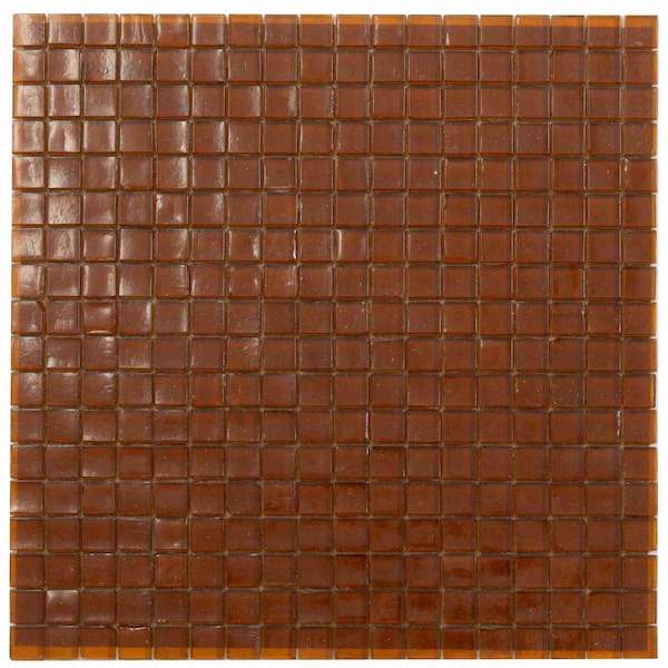 Apollo Tile Skosh 11.6 in. x 11.6 in. Glossy Fire Beige Glass Mosaic Wall and Floor Tile 18.69 sqft/case, 20PK APLNB88BG319A - main