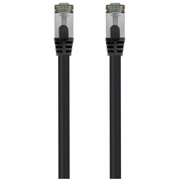 Monoprice Voice and Data Patch Cord, Black, 1 ft L 41009 - main