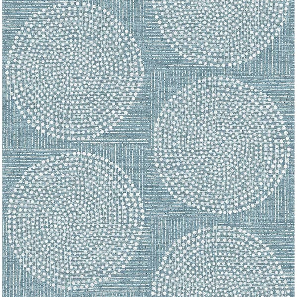 A-Street Prints Salma Denim Medallion Wallpaper 4141-27123 - main