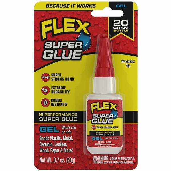 Flex Seal Super Glue, Clear, 0.7 oz. (20g), 8 PK SGGELB20 - main
