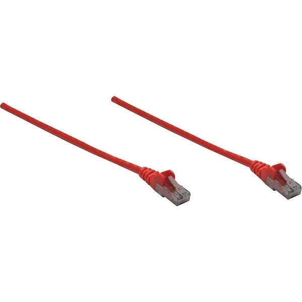 Intellinet Network Solutions 100 Ft Red Cat6 Snagless Patch Cable 342223 - main