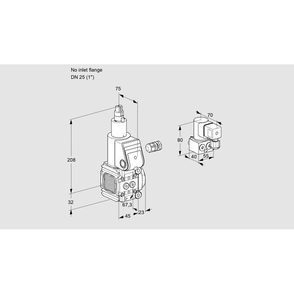 Honeywell Kromschroder Gas Solenoid Valve – Class A, 500 mbar, IP65, EN 161 Certified KS88025953 - main