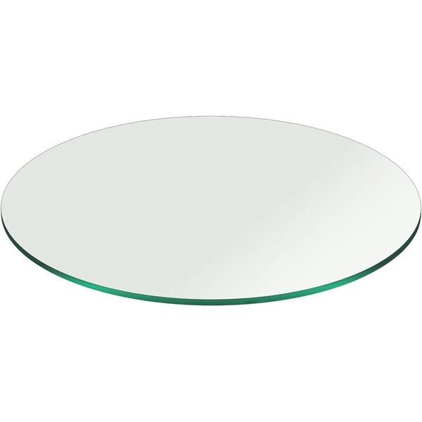 Fab Glass And Mirror 28in in Round Glass Table Top 3/8in Thick Pencil Polish Edge Tempered by, Wall Mirror 28RT10THPETE - main