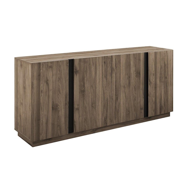 Walker Edison Furniture 15.75 x 31 x 31 in. Minimalist Four Doors Sideboard, Slate Grey BU70KCSBSG - main