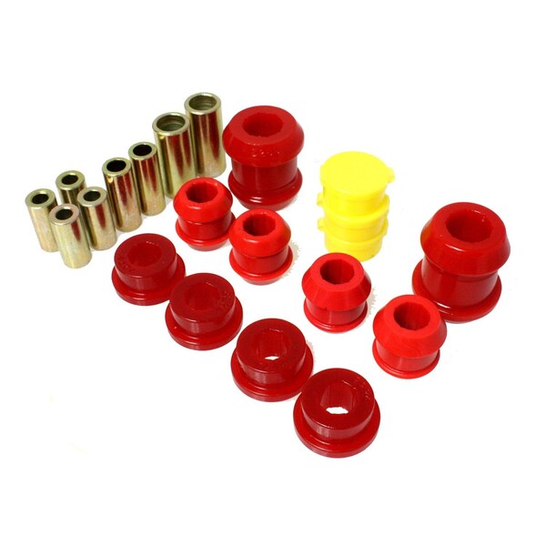 Energy Suspension Control Arm Bushing, Red; Polyurethane; Includes Upper and Lower Bushings 16.3105R - main