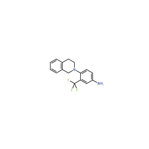 Ak Scientific 4-(3, 4-Dihydro-1H-isoquinolin-2-yl)-3-trifluoromethylphenylamine (100mg), CAS 914348-87-1 W9412-100mg - main