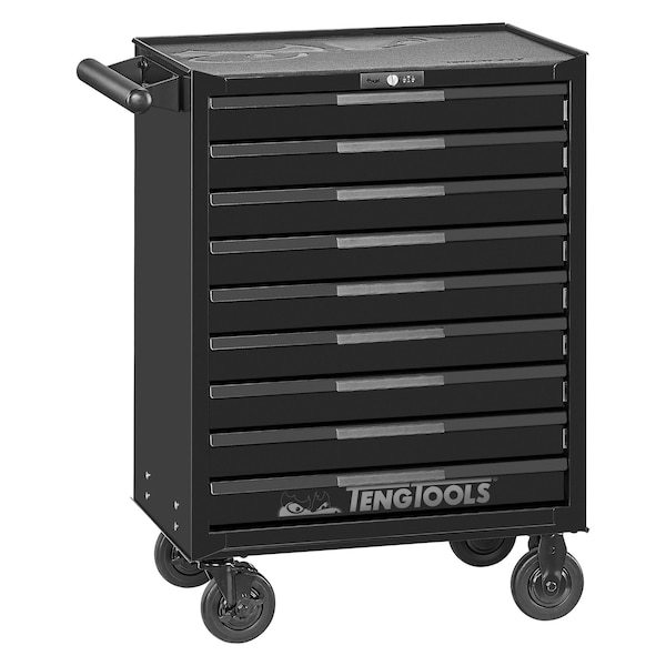 Teng Tools 26 Inch Wide 9 Drawer PRO35 Heavy Duty Black Roller Cabinet - TSW26B9 - main