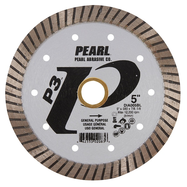Pearl P3 General Purpose Turbo Blade 5in 5/8in- 7/8in DIA005B DIA005BL - main
