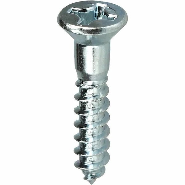 Dottie Wood Screw, #10, 2 in, Zinc Plated Carbon Steel Flat Head Phillips Drive, 50 PK PHFW102 - main