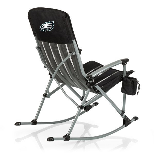 Picnic Time Family Of Brands Philadelphia Eagles - Outdoor Rocking Camp Chair, (Black) 805-01-175-244-2 - main