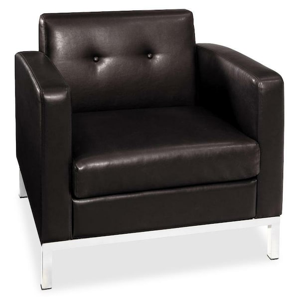 Office Star Collection: Wall Street Arm Chair, Espresso Seat, Espresso Back, 30 1/2" W 28" L 31" H, Fixed WST51A-E34 - main