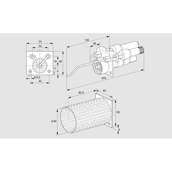 Honeywell Kromschroder Pilot Burner ZAI TN Nat/Propane KS84228020 - main