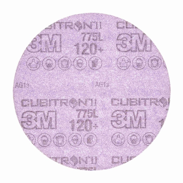 3M Cubitron 775L FILM DISC, 5 IN DIA DISC, 120 GRIT, FINE GRADE, CERAMIC ALUMINA 7100046326 - main