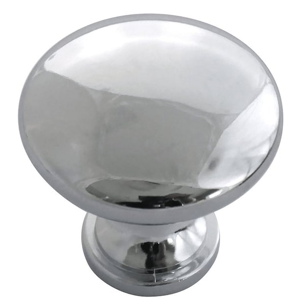 Laurey Cabinet Knob, 1.2 in Projection, Zinc, Polished Chrome, 10PK 59912 - main