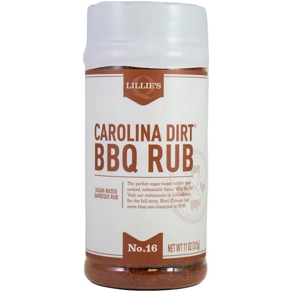 Lillies Q Carolina Dirt BBQ Rub, Sweet, Smoky, 6 oz Jar LQ00102-C - main