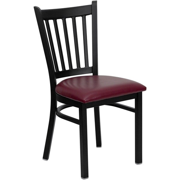 Flash Furniture Hercules Restaurant Chair, 17 in W 20-1/4" L 34-1/4" H XU-DG-6Q2B-VRT-BURV-GG - main