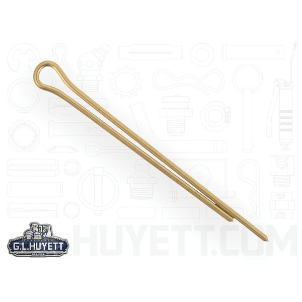 Huyett Cotter Pin, Brass, 0.047 in Dia x 0.750 in Effective Length CPB-046-0750 - main