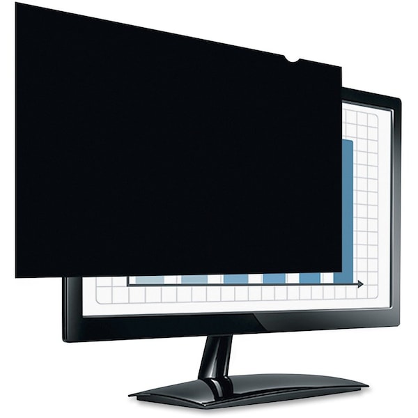 Fellowes PrivaScreentrade Blackout Privacy Filter 240 Wide, Black FEL4811801 - main