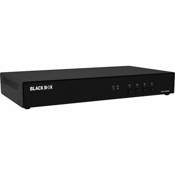 Black Box BLACK BOX NIAP4 SECURE KVM SWITCH, 4 PORT SINGLE HEAD DP W/MST IF OUTSIDE TAPE IS BROKEN KVS4-1004VM - main